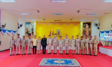 อำเภอไพรบึง จัดมอบเหรียญพระราชทานในวันกำนัน ผุ้ใหญ่บัานประจำปี 2567