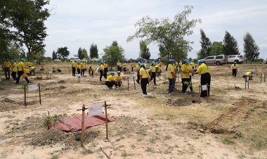 พลังจิตอาสาโคราชปลูกต้นไม้ 1,000 ต้น - กำจัดผักตบชวาในลำตะคอง