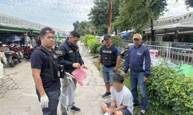 รวบหนุ่มค้าปืนเถื่อนเจอตำรวจโยนปืนทิ้งลงคลองแต่ไม่รอดสายตาพี่สืบ