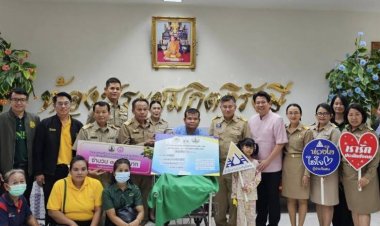 ผู้ว่าฯศรีสะเกษ สั่งจ่ายเงินประกันสังคม กว่า 1.7 แสน ช่วยเหลือ จนท.ป่าไม้ เหยียบกับระเบิดขาขาด