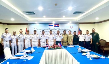 ทรภ.1 ร่วมประชุมประสานข่าวสารทางทะเลระหว่าง ทรภ.1 - ทร.กพช.ณ กรุงพนมเปญ