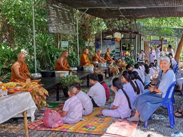 วันแม่แห่งชาติ!เยาวชนประจันตคามเข้าค่ายธรรมเฉลิมพระชนมพรรษาที่สวนป่ามัชฌิมาบวรสิริ