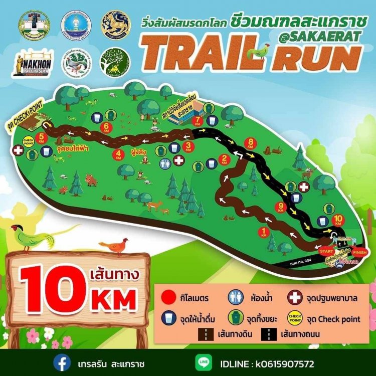 กิจกรรม Trail Run @ Sakaerat วิ่งสัมผัสมรดกโลกชีวมณฑลสะแกราช