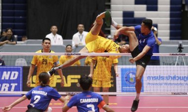 "ไทย" ถล่ม "กัมพูชา" คว้าชัยตะกร้อ 4 คนทีมผสม "ศึกคิงส์คัพ" ที่โคราช