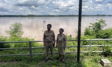 ปภ.และชลประทานอำนาจเจริญ ติดตามสถานการณ์น้ำโขงและลำน้ำสาขา ลำเชบก- ลำเชบายในพื้นที่ อย่างใกล้ชิด