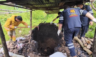 “ศรีสะเกษ” หนุ่มใหญ่พลาดท่าตกเตาเผาถ่านถูกย่างสดดับสลดกลางป่า