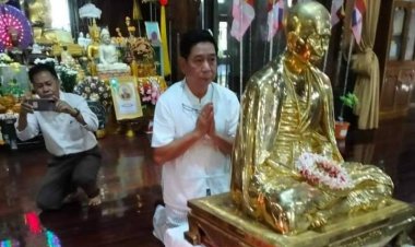 “พ่อเลี้ยงหล้า”  ร่วมคณะธรรมทูตไทยมอบ "องค์ครูบาเจ้าศรีวิชัย" ประดิษฐานวัดธรรมเฮวุนเมียนมา
