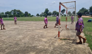 สนามฟุตซอลบ้านมาบมะค่าโคราช ไร้การปูพื้นผ้ายาง หลังคดีทุจริตงบก่อสร้างยังค้างคา