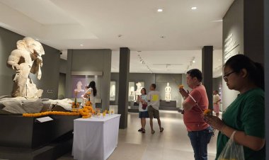 สายมูแห่กราบไหว้ขอพร โชคลาภ-ความรัก พระพิฆเนศ ที่พิพิธภัณฑสถานฯปราจีนบุรี