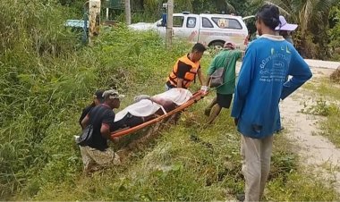 สลด!หนุมใหญ่ออกหางมหอยกลายเป็นศพลอยอืดในคลอฝายน้ำ