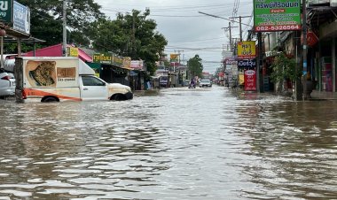 ขอนแก่นอ่วม "ฝนตกหนัก" กว่า 2 ชั่วโมง หลายจุดน้ำท่วมขัง การจราจรติดขัด