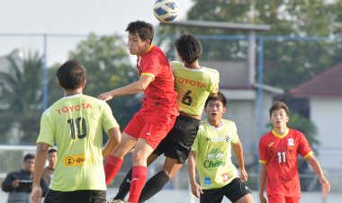 ทีมชาติไทย U17 อุ่นเครื่องทดสอบทีมเจ๊า คีร์กิซสถาน 2-2