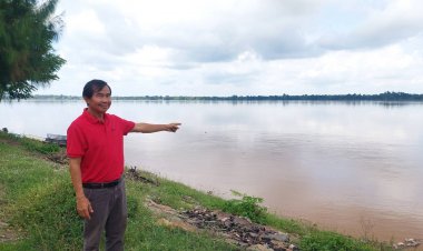 แม่น้ำโขงอำนาจเจริญสูง 8.25  เมตรล้นตลิ่งเริ่มส่งผลกระทบ