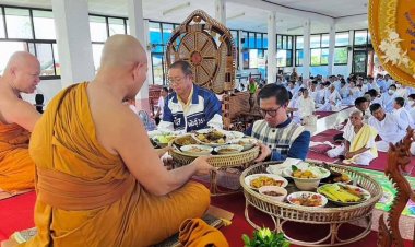 อบจ.อำนาจเจริญฮ่วมงานบุญสังฆทานกับพี่น้องไทอำนาจ"อิ่มบุญ ได้กุศล"ยิ่งนัก
