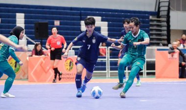 แข้งฟุตซอลสาวไทยโชว์ฟอร์มแกร่งไล่ถลุงอินโดนีเซีย 7-1