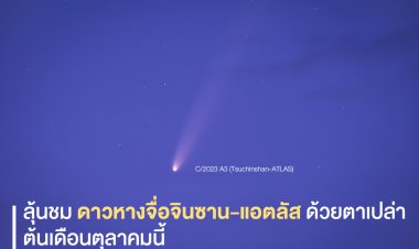 ลุ้นชม "ดาวหางจื่อจินซาน-แอตลัส" ด้วยตาเปล่า ต้นเดือนตุลาคมนี้