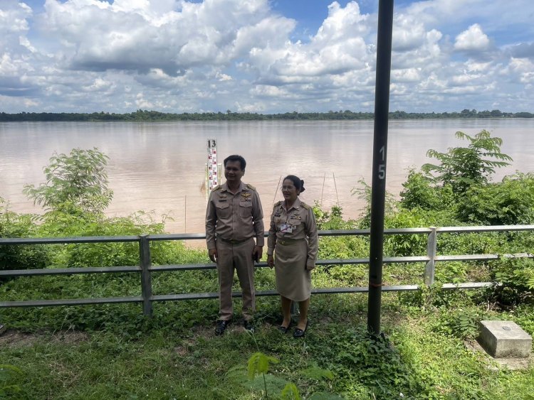 ปภ.และชลประทานอำนาจเจริญ ติดตามสถานการณ์น้ำโขงและลำน้ำสาขา ลำเชบก- ลำเชบายในพื้นที่ อย่างใกล้ชิด