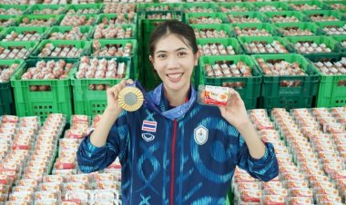 'เทนนิส-พาณิภัค' รับมอบไข่ไก่ต้มสุก 1 แสนฟอง สักการะหลวงพ่อโสธร พร้อมส่งต่อความอิ่มให้น้องๆ 20 โรงเรียนในฉะเชิงเทรา