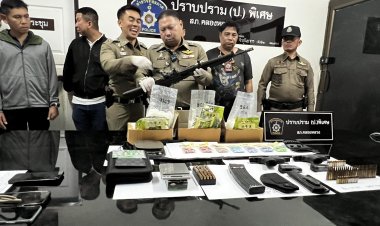 ตำรวจคลองหลวงจับ2ผู้ต้องหาแก๊งส่งยาเสพติด-อาวุธปืน-อาวุธสงคราม ทางไปรษณีย์