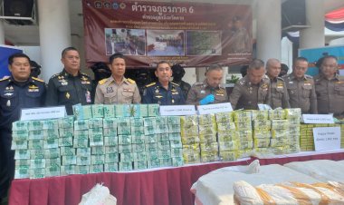 ตากจับกุมยาเสพติดมูลค่ามากกว่า 1,053 ล้านบาท  -พร้อมสืบสวน ขยายผล หาต้นตอ