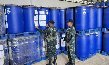 ปปส.สกัดตรวจยึดสารผลิตยาเสพติดกว่า 800 ตันเตรียมส่งไปฝั่งเมียนมา