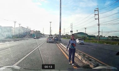 สาววิศวะน้ำใจงาม ช่วยเหลือน้องแมวกลางถนน