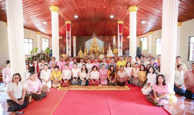 พ่อเมืองอำนาจเจริญพร้อม"คุณพจณี คุ้มฉายา"และคณะเดินสายบุญเป็นเจ้าภาพทอดกฐิน 9 วัด