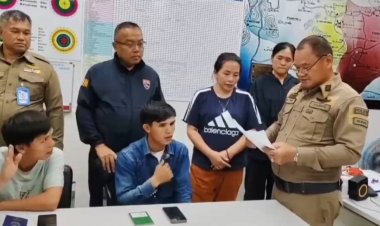 ตำรวจอุทัยธานีรวบ2หนุ่มเวียดนามเร่ขายผ้าใบโดยไม่ได้รับอนุญาต