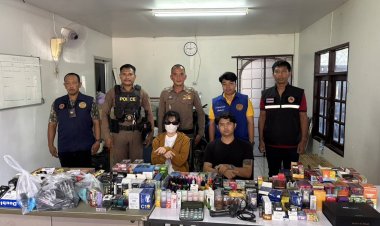 นอภ.ศรีมหาโพธิ ร่วมตำรวจบุกจับบุหรี่ไฟฟ้าได้คาหอพักขณะเตรียมขนย้าย