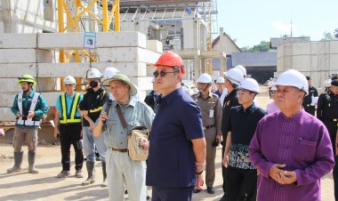 นายอนุทิน ชาญวีระกุล มท.1 ติดตามการก่อสร้างโครงการหอศิลปวัฒนธรรมเมืองน่าน และแหล่งเรียนรู้ศิลปวัฒนธรรมล้านนาตะวันออก