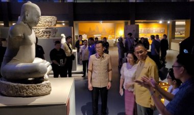 พิพิธภัณฑ์สถานแห่งชาติพิมายเปิดให้ชมวัตถุโบราณยามค่ำคืนเพิ่มความเข้มขลัง