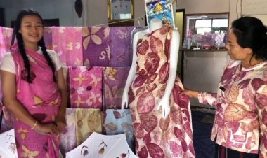 สวมใส่เก๋ไก๋!!ผ้าลายดอกไม้ และใบไม้มงคล ยอดขายรุ่ง