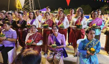 เทศบาลตำบลโพธิ์กระสังข์ สืบสานประเพณีลอยกระทง