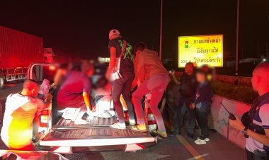 ปฏิบัติการ “ฉลามกอง 1 รวมพลังล่าต่างด้าวหนีตาย กว่า 2 คันรถ”