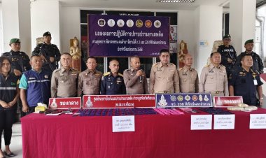 ตำรวจศรีสะเกษทลายเครือข่ายยาเสพติดยึดยาบ้ากว่า 2 แสนเม็ด-ทรัพย์สินเกือบ 5 ล้าน