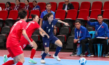 ฟุตซอลหญิงไทย พ่าย เวียดนาม ต่อเวลาพิเศษ 1-2 รอบชิงฯศึกชิงแชมป์อาเซียน