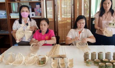 ไอเดียเก๋!ผลิตภาชนะจัดเบรกจากไม้ไผ่เป็นมิตรสิ่งแวดล้อมส่งเสริมภูมิปัญญา