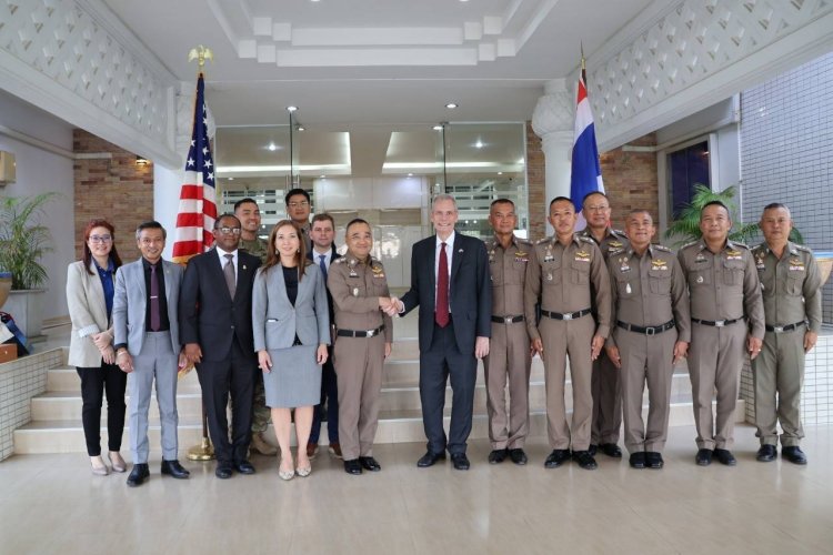ผกก.สภ.แม่สอด ร่วมต้อนรับทูตสหรัฐฯยกระดับความสัมพันธ์