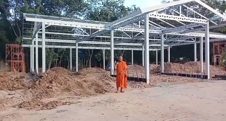 สายธารบุญทั่วทิศร่วมบริจาคปัจจัยสมทบทุนสร้างศาลาสวดศพให้วัดทันสมัยพัฒนาราม