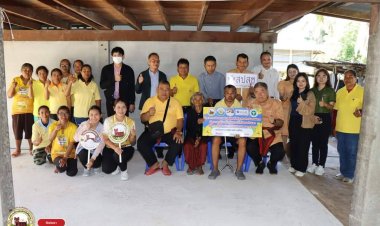 กองทุนฟื้นฟูฯ ร่วมกับ อบจ.ศรีสะเกษ และ อบต.ในเขตพื้นที่ มอบบ้านให้คนพิการ ผู้สูงวัย