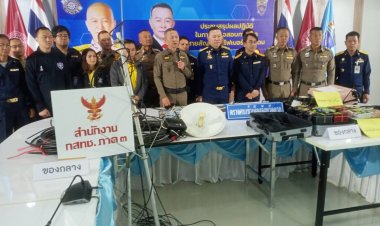 ทลายเสาและสายเคเบิลเถื่อนมหึมาลอบแพร่สัญญาณจากแม่สอดป้อนแก๊งคอลฯ