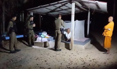 เจ้าอาวาสผวากลางดึก!เปิดกุฏิเจอคนแปลกหน้านอนกางมุ้งในวัด