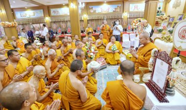 ศิษย์ยานุศิษย์ร่วมมุทิตาสักการะ "หลวงพ่ออ๊อด"วัดสายไหม ได้รับแต่งตั้งเป็นเจ้าคณะอำเภอลำลูกกา