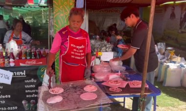 โคราชอากาศหนาวแป้งจี่สูตรโบราณเมูฮิตขายดี ทำรายได้นับพันบาทต่อวัน