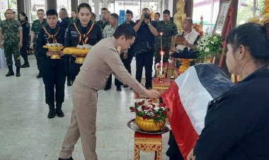 "ส.ศอ.บต." ร่วมไว้อาลัย "อส.ทพ.วุฒิชัย"พลีชีพไฟใต้จะแนะ