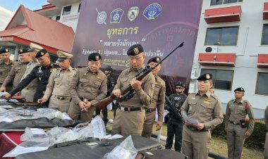 ตำรวจปราจีนบุรีเปิดยุทธการ“ทลายรังนักเลง” EP1 ค้น 3 วัน 59 เป้าหมาย ยึดอาวุธเพียบ