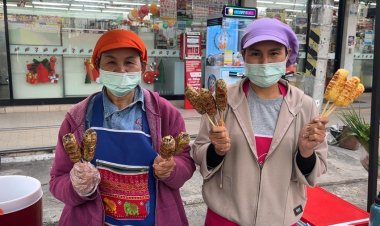 “ข้าวจี่”ขอนแก่นขายดีสุด ๆ เมนูคลายหนาวเพิ่มพลังงาน