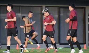 "ช้างศึก" ซ้อมเข้มข้นก่อนเยือนฟิลิปปินส์ "กฤษฎา-ทิตาธร" หวังชัยชนะเกมเยือน