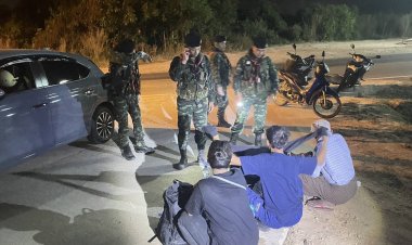 ฉก.ทหารราชมนูสกัดจับแรงงานต่างด้าว 3 ราย พร้อมผู้นำพา 1 ราย