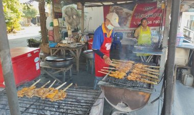 ไก่ย่าง"เจ้กรูด"โคราช ต้นตำรับสูตรเด็ดกินคลายหนาวยามเช้ารายได้สุดปัง